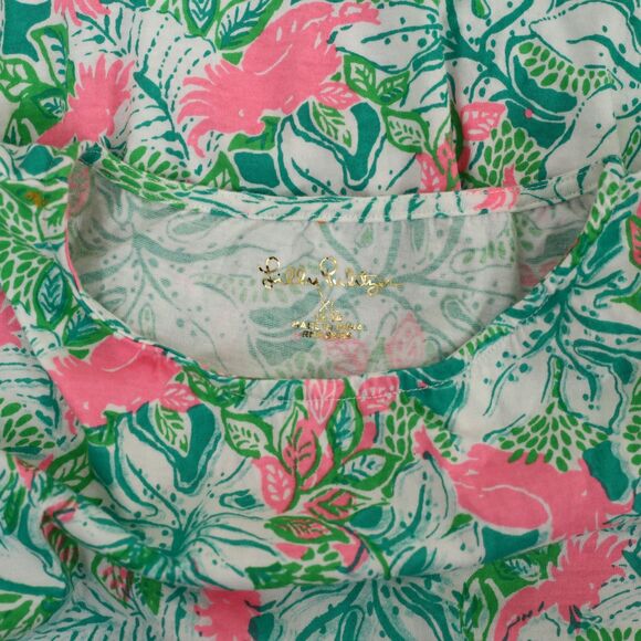 Lilly Pulitzer Girls Mini Geanna Swing Dress Botanical Green XL 12-14 YRS 278481 - Picture 6 of 8